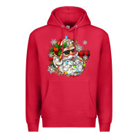 Cardinal santa with sunglasses christmas Premium Hoodie - Zillion Design Studio