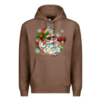 Chestnut santa with sunglasses christmas Premium Hoodie - Zillion Design Studio