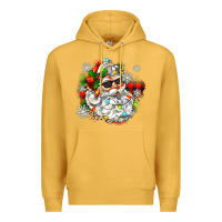 Mustard santa with sunglasses christmas Premium Hoodie - Zillion Design Studio