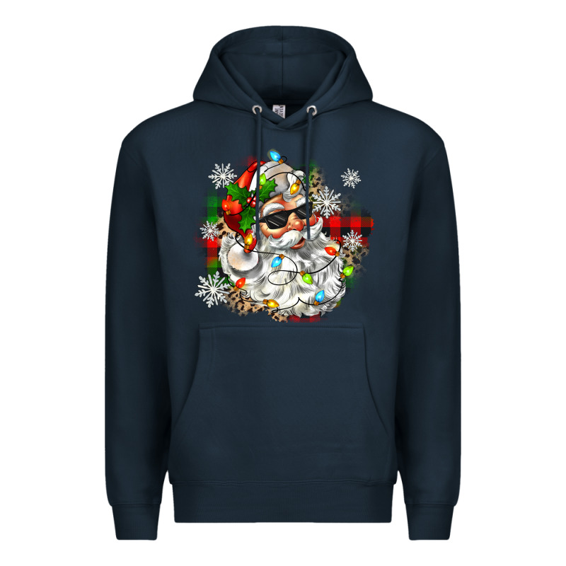 Santa With Sunglasses Christmas Premium Hoodie by Zillion Design Studio | Teevron