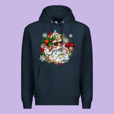 Premium Hoodie santa with sunglasses christmas