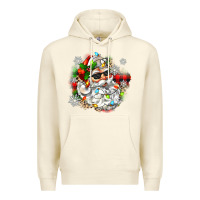 Sandshell santa with sunglasses christmas Premium Hoodie - Zillion Design Studio