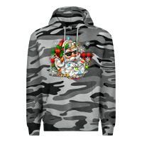 Slate Camo santa with sunglasses christmas Premium Hoodie - Zillion Design Studio