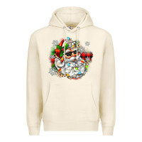 Tofu santa with sunglasses christmas Premium Hoodie - Zillion Design Studio