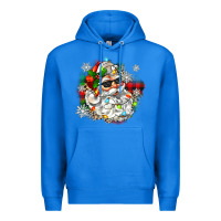 True Royal santa with sunglasses christmas Premium Hoodie - Zillion Design Studio