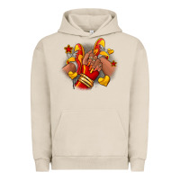 Pigment French Oak Softball afro girl sneakers Urban Hoodie - RanaPortraitStore