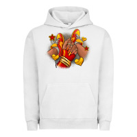 Pigment Lunar Rock Softball afro girl sneakers Urban Hoodie - RanaPortraitStore