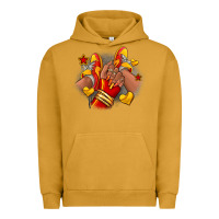 Pigment Peanut Butter Softball afro girl sneakers Urban Hoodie - RanaPortraitStore