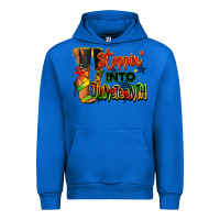 Cobalt Steppin' into Juneteenth black fashion girl Urban Hoodie - RanaPortraitStore