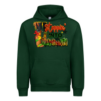 Forest Green Steppin' into Juneteenth black fashion girl Urban Hoodie - RanaPortraitStore