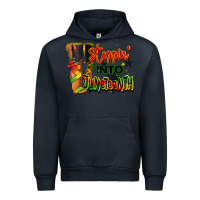 Navy Steppin' into Juneteenth black fashion girl Urban Hoodie - RanaPortraitStore