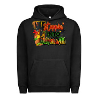 Pigment Black Steppin' into Juneteenth black fashion girl Urban Hoodie - RanaPortraitStore