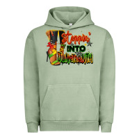 Pigment Oil Green Steppin' into Juneteenth black fashion girl Urban Hoodie - RanaPortraitStore