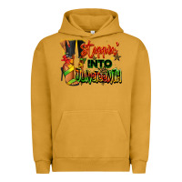 Pigment Peanut Butter Steppin' into Juneteenth black fashion girl Urban Hoodie - RanaPortraitStore