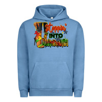 Pigment Pebble Blue Steppin' into Juneteenth black fashion girl Urban Hoodie - RanaPortraitStore