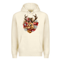 Sandshell reindeer christmas Premium Hoodie - Zillion Design Studio