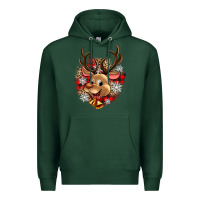 Sports Green reindeer christmas Premium Hoodie - Zillion Design Studio