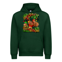 Forest Green Steppin' into Juneteenth sneaker and heel afro wom Urban Hoodie - RanaPortraitStore