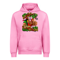 Fuchsia Pink Steppin' into Juneteenth sneaker and heel afro wom Urban Hoodie - RanaPortraitStore