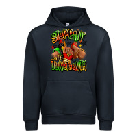 Navy Steppin' into Juneteenth sneaker and heel afro wom Urban Hoodie - RanaPortraitStore