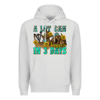 Dove Grey a lot can happen in 3 days western Premium Hoodie - texasbilliewilder