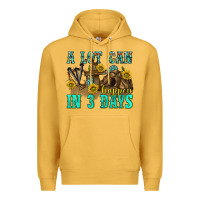 Mustard a lot can happen in 3 days western Premium Hoodie - texasbilliewilder