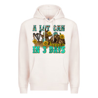 Pale Pink a lot can happen in 3 days western Premium Hoodie - texasbilliewilder