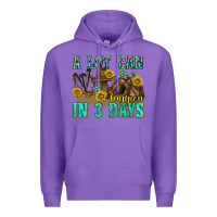 Purple a lot can happen in 3 days western Premium Hoodie - texasbilliewilder