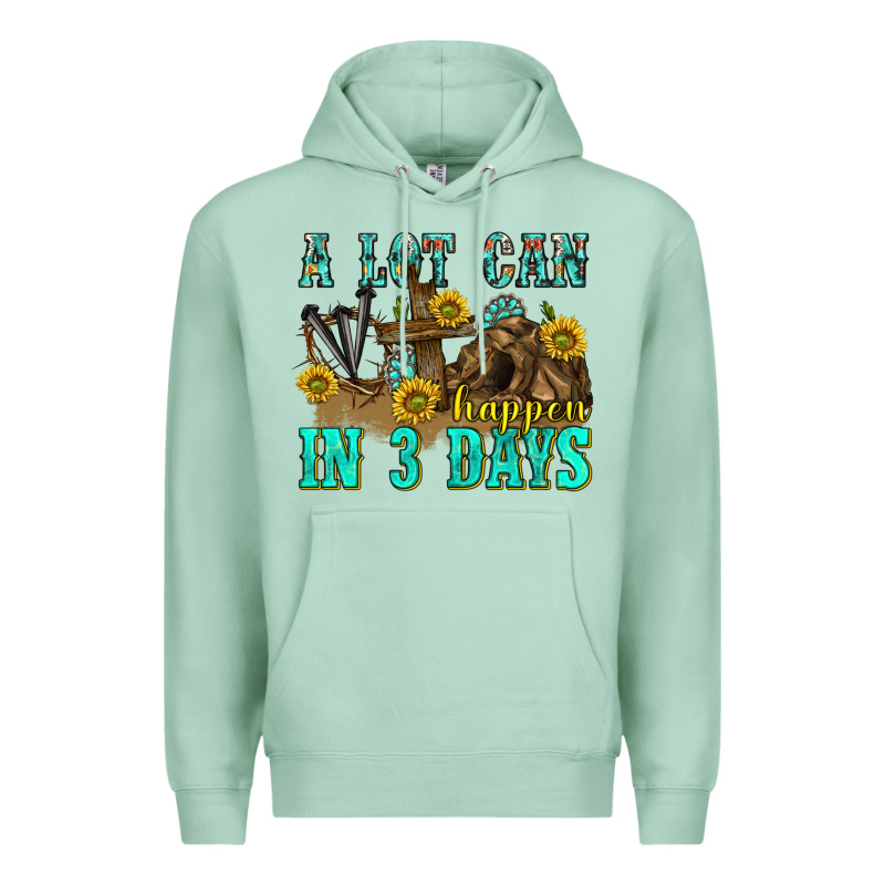 A Lot Can Happen In 3 Days Western Premium Hoodie by texasbilliewilder | Teevron