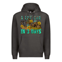 Smoke a lot can happen in 3 days western Premium Hoodie - texasbilliewilder