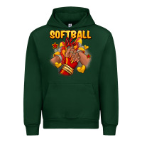 Forest Green Softball life afro girl sneakers Urban Hoodie - RanaPortraitStore