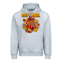 Heather Grey Softball life afro girl sneakers Urban Hoodie - RanaPortraitStore