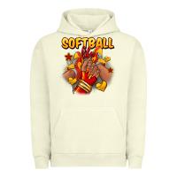 Pigment Pistachio Softball life afro girl sneakers Urban Hoodie - RanaPortraitStore