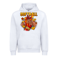 White Softball life afro girl sneakers Urban Hoodie - RanaPortraitStore