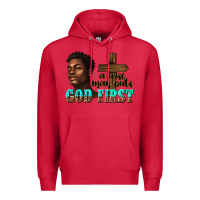 Cardinal a wise man puts god first Premium Hoodie - texasbilliewilder