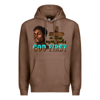 Chestnut a wise man puts god first Premium Hoodie - texasbilliewilder