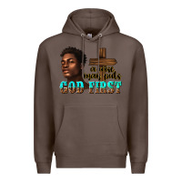 Coffee a wise man puts god first Premium Hoodie - texasbilliewilder