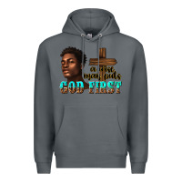 Rock a wise man puts god first Premium Hoodie - texasbilliewilder