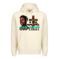 Sandshell a wise man puts god first Premium Hoodie - texasbilliewilder