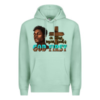 Seafoam a wise man puts god first Premium Hoodie - texasbilliewilder