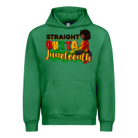 Emerald Straight outta Juneteenth Urban Hoodie - RanaPortraitStore