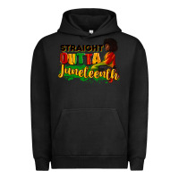 Pigment Black Straight outta Juneteenth Urban Hoodie - RanaPortraitStore