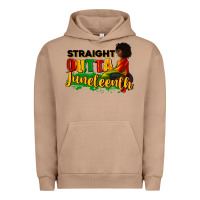 Pigment Burro Straight outta Juneteenth Urban Hoodie - RanaPortraitStore