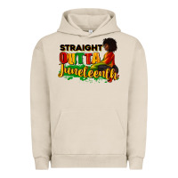 Pigment French Oak Straight outta Juneteenth Urban Hoodie - RanaPortraitStore