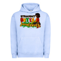 Pigment Grape Ice Straight outta Juneteenth Urban Hoodie - RanaPortraitStore