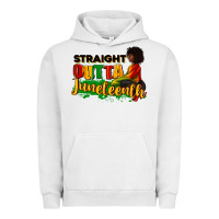 Pigment Lunar Rock Straight outta Juneteenth Urban Hoodie - RanaPortraitStore