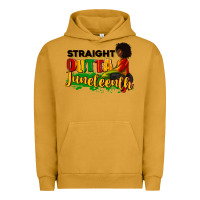 Pigment Peanut Butter Straight outta Juneteenth Urban Hoodie - RanaPortraitStore
