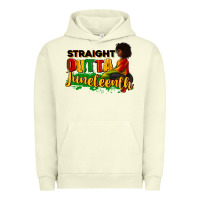 Pigment Pistachio Straight outta Juneteenth Urban Hoodie - RanaPortraitStore