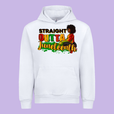 Urban Hoodie Straight outta Juneteenth
