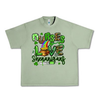 Oil Green nurses love shenanigans st patricks day Urban Heavy Tee - Artiststas